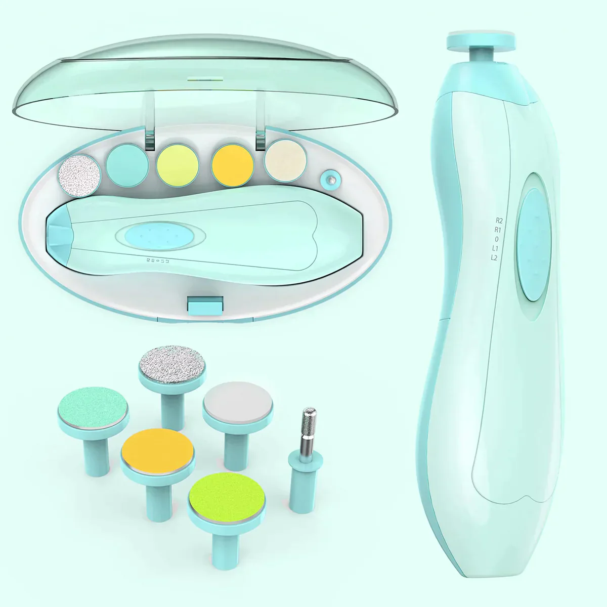 Baby Nail Clippers 20 In 1 By Royal Angels Baby | Safe Electric Baby Nail Trimmer